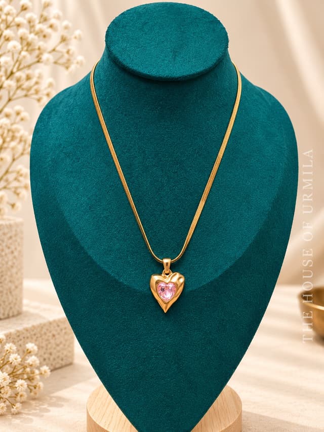 PYARI — Anti Tarnish Purple Heart Chain